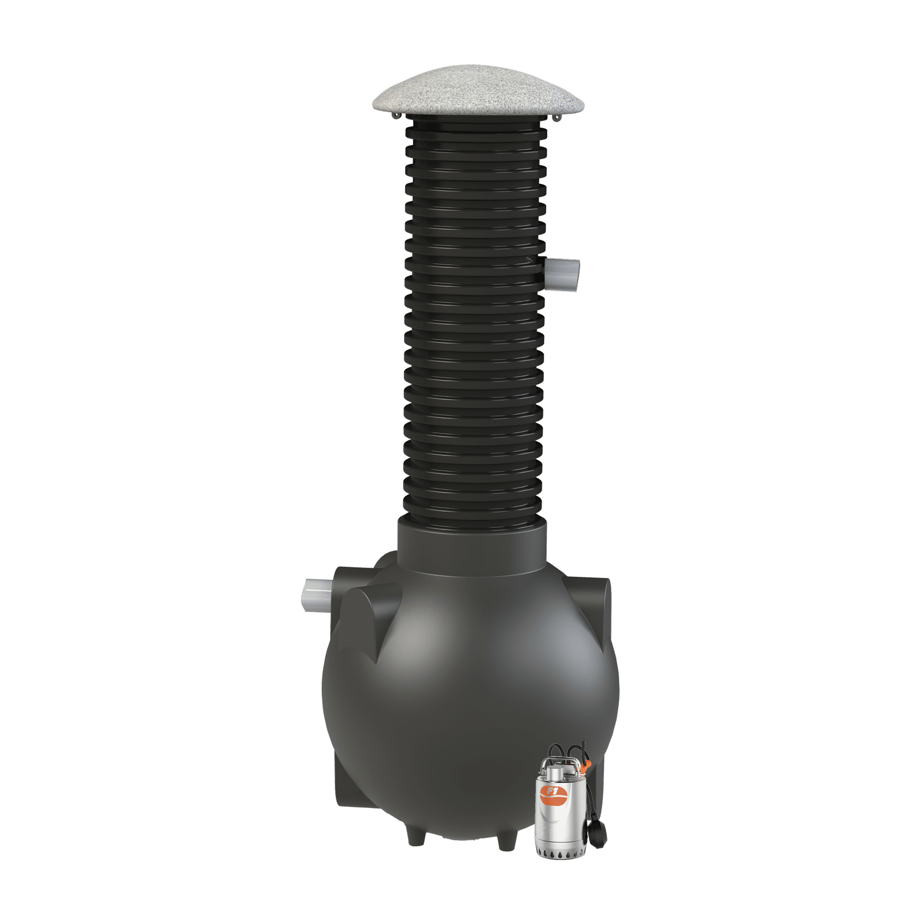 3626419 IISI Pumppukaivo 350L Saostetut- ja harmaat vedet, läpituulettava, 110mm