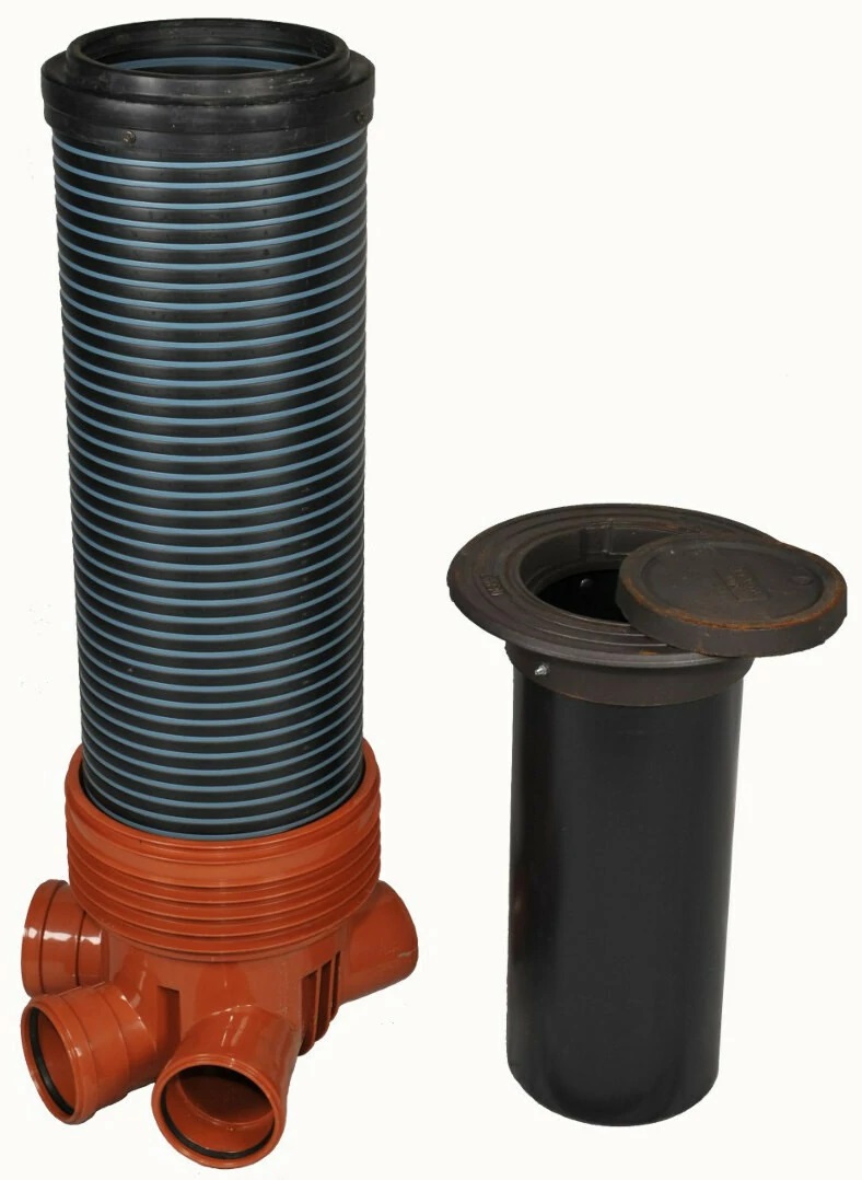 Viemärintarkastuskaivo 400/315-110 mm valurautakannella, teleskooppi (VTK1) - Kuva 2